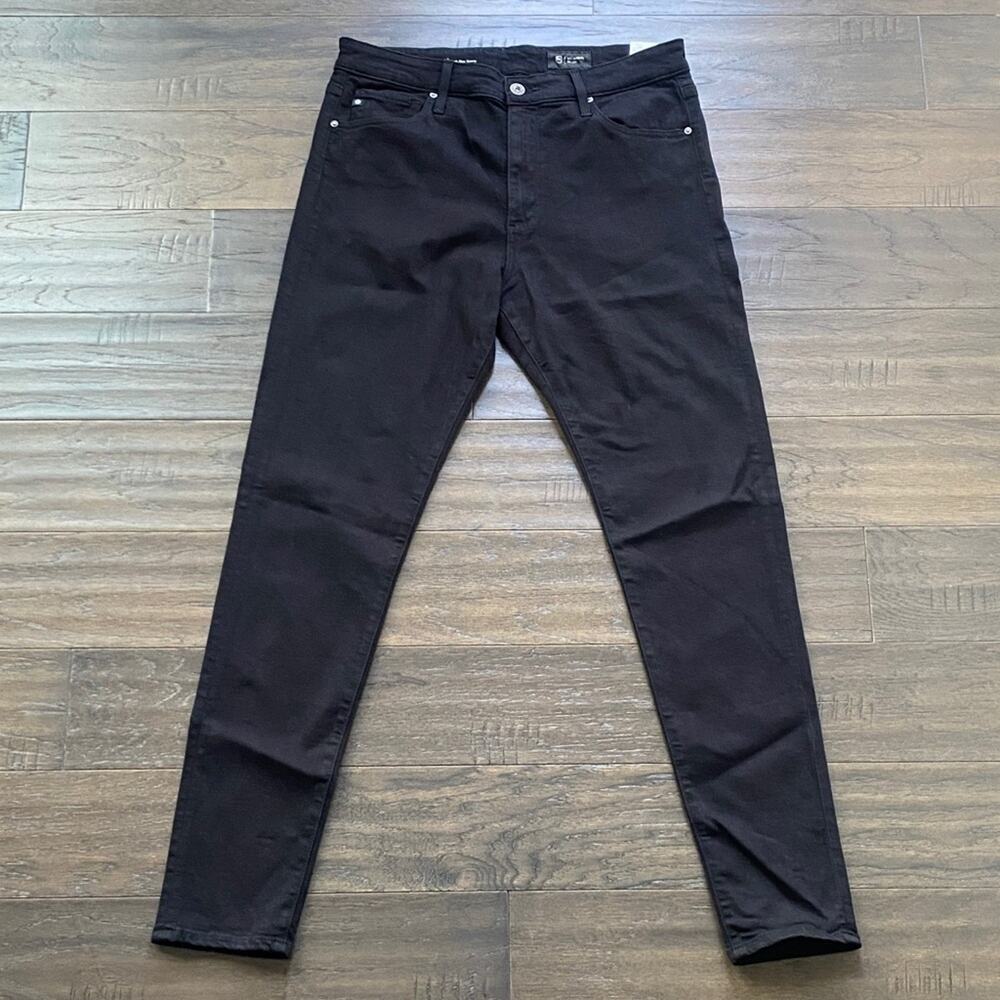 AG ADRIANO GOLDSCHMIED High Rise Skinny Jean Womens Sz 31 Black